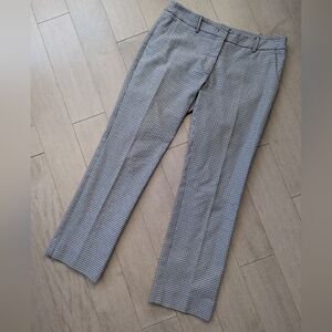 Weekend MaxMara Capri flare trouser pants blue square print size 8